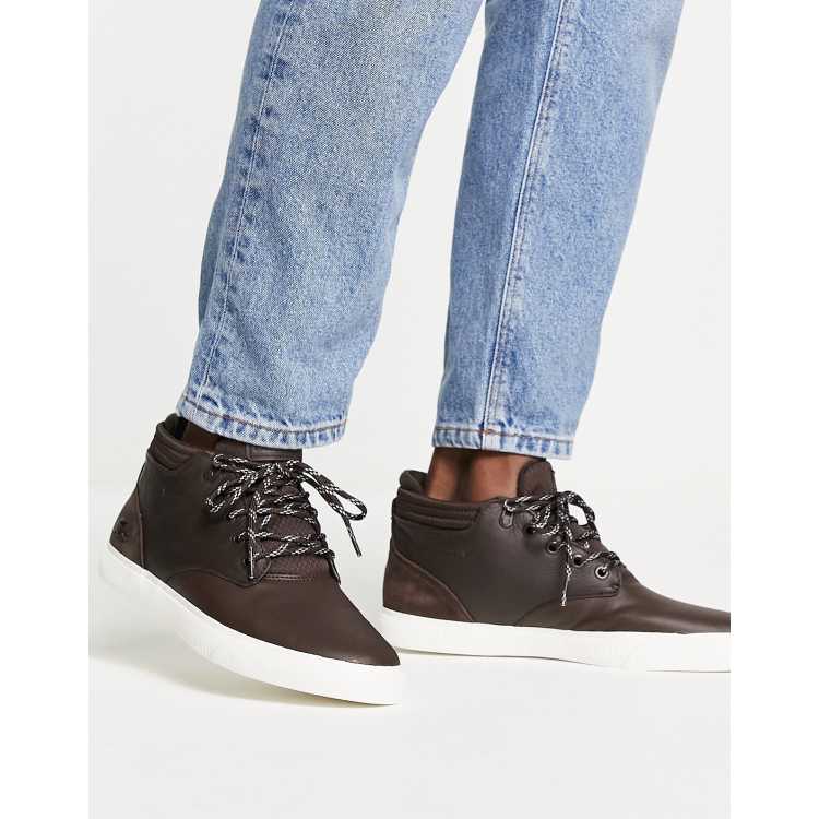 Lacoste Esparre Chukka Sneaker in Dunkelbraun Wollwei