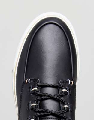 lacoste black esparre deck trainers