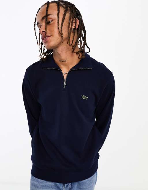 Lacoste zip clearance sweatshirt