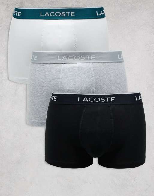 Lacoste essentials 3 pack boxer briefs in multi