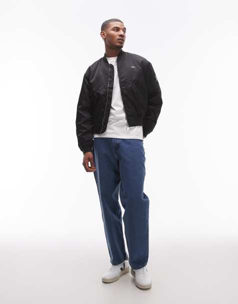 Lacoste – Essentials – Bomberjacke in Schwarz - view 1