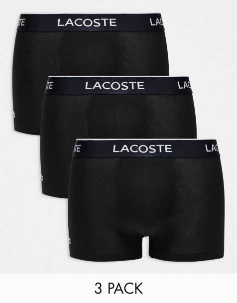 Lacoste - Essentials - Confezione da 3 boxer aderenti neri - view 1