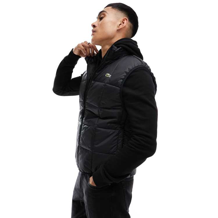 Black lacoste gilet new arrivals