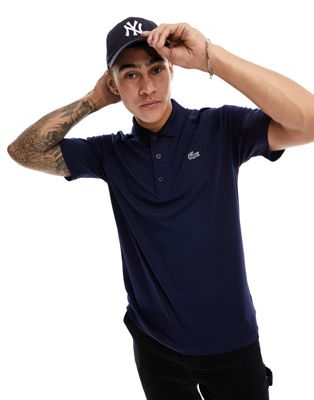 Lacoste essentials logo polo in navy