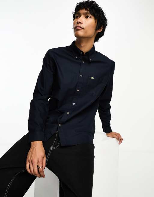 Lacoste black deals button down shirt