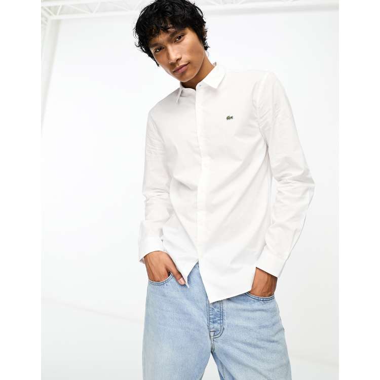 Lacoste white store long sleeve