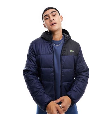 Lacoste essentials padded jacket in navy