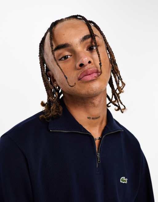 LACOSTE Regular Fit Pullover em Navy