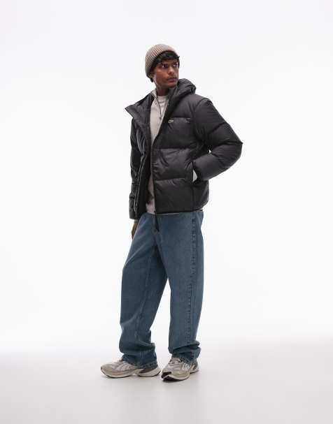 Lacoste – Essentials – Svart, quiltad pufferjacka - view 1