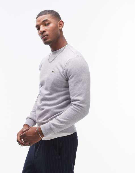 Lacoste - Essentials - Sweatshirt met logo in grijs - view 1