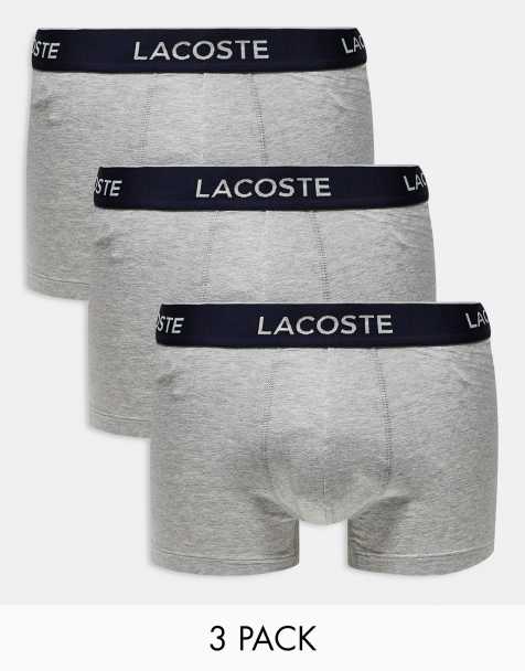 Lacoste Essentials – Szare bokserki, zestaw 3 sztuk - view 1