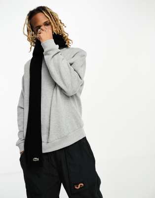 Lacoste essentials wool scarf in black - ASOS Price Checker