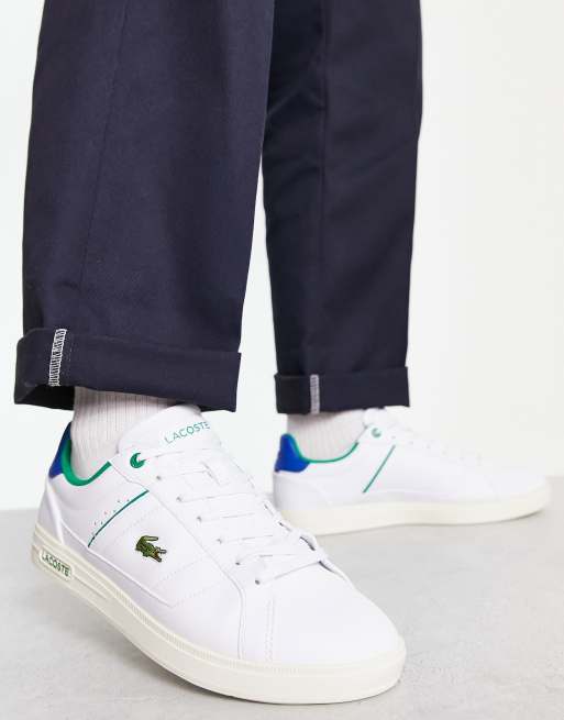 Lacoste – Europa Pro – Vita och blå sneakers, 3 av 4