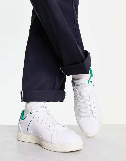 Lacoste – Europa Pro – Vita och blå sneakers, 4 av 4