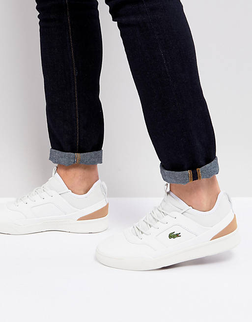 Lacoste Explorateur Leather Trainers In White | ASOS
