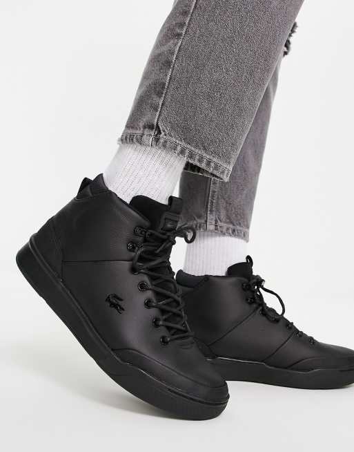 Lacoste explorateur sneakers in black ASOS