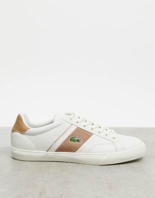 Lacoste fairlead trainers in white | ASOS