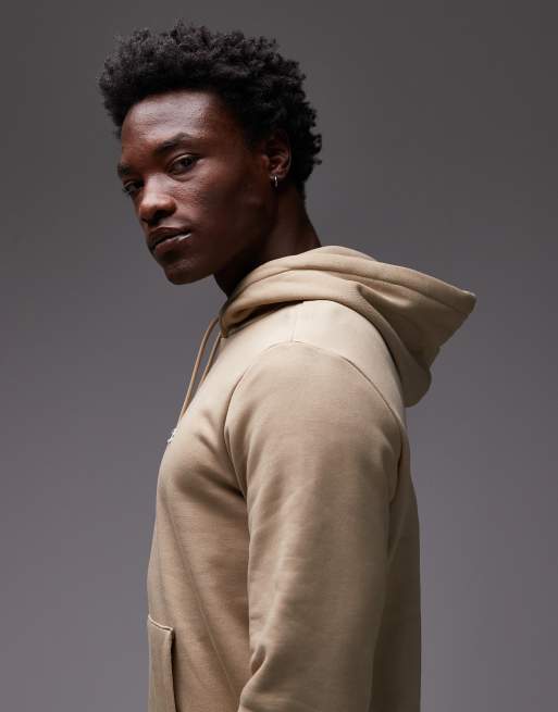 Lacoste - Felpa con cappuccio beige, 4 di 5
