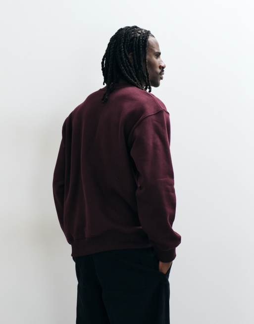 Lacoste felpa con logo ricamato bordeaux, 5 di 5