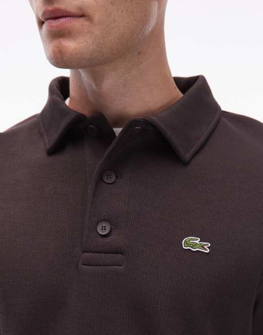 Lacoste - Felpa polo marrone, 5 di 5
