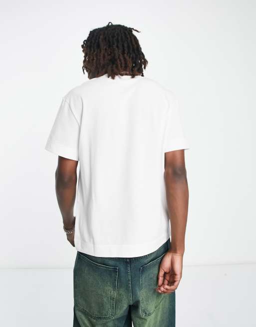 Lacoste - Ferie - Hvid T-shirt med stort krokodillemotiv, 4 af 4