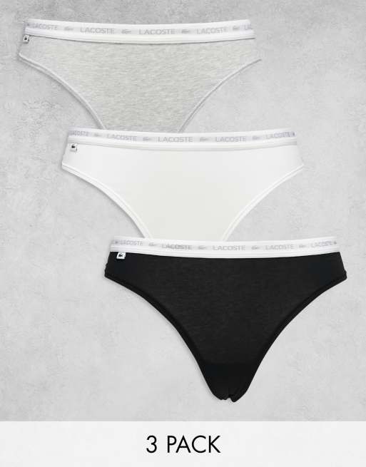 Lacoste – Flerfärgade stringtrosor, 3-pack