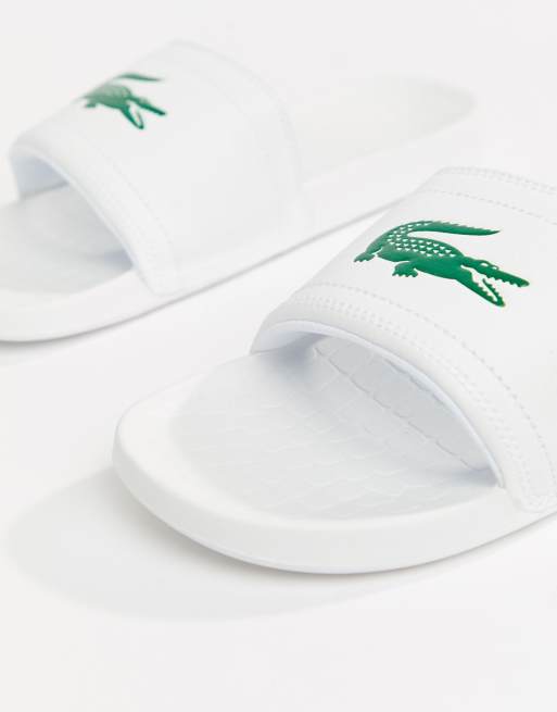 Claquette lacoste 2025 homme blanche