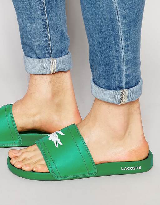 Men's lacoste fraisier leather slide outlet sandals