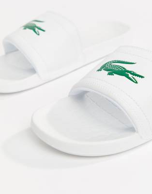 lacoste croc sliders