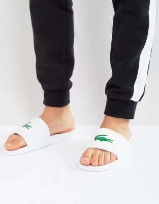 lacoste sliders sale