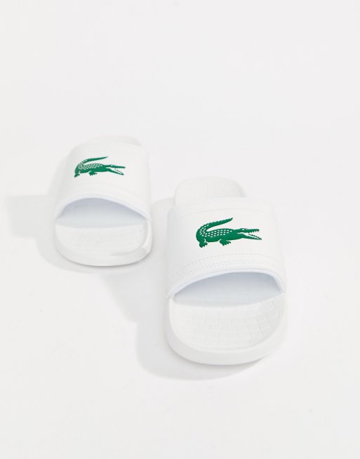 Lacoste - Fraisier - Slider bianche con coccodrillo