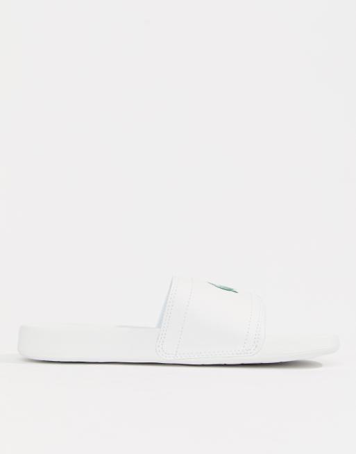 Lacoste l30 deals slides white