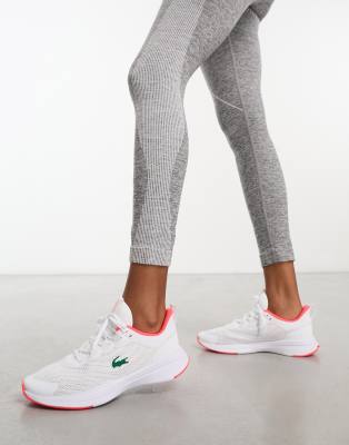 Lacoste G Elite trainers in white and pink - ASOS Price Checker