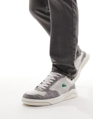 Lacoste Game Advance Luze trainers in light grey and off white