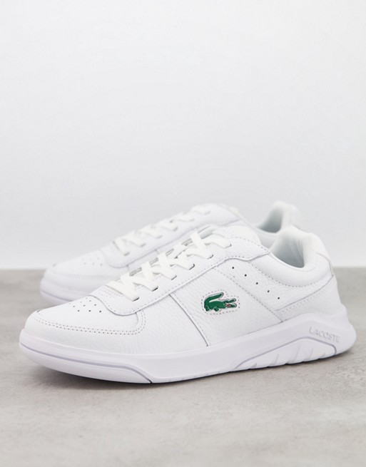 Lacoste game advance trainers in triple white