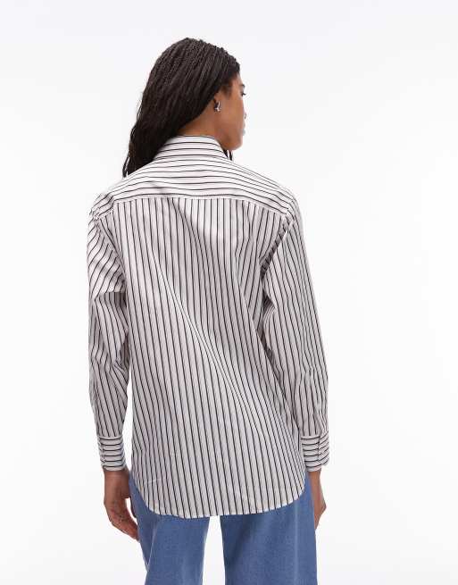 Lacoste - Gestreept overhemd in wit, 3 van 4