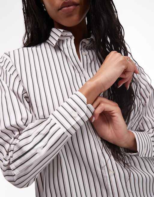 Lacoste - Gestreept overhemd in wit, 4 van 4