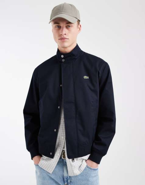 Lacoste - Giacca harrington blu navy - view 1