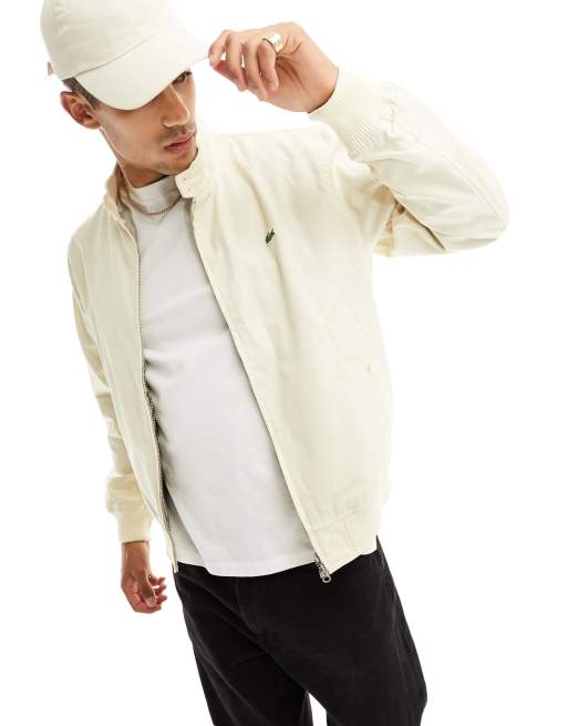 Lacoste - Giacca in cotone con zip beige