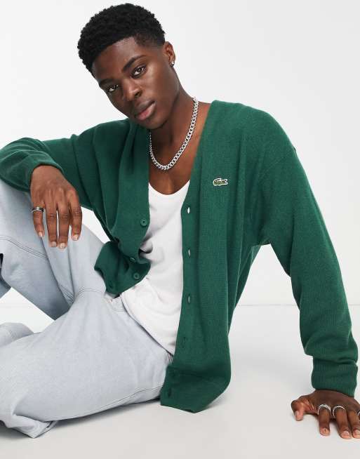 Lacoste - Gilet à col en V - Vert | ASOS