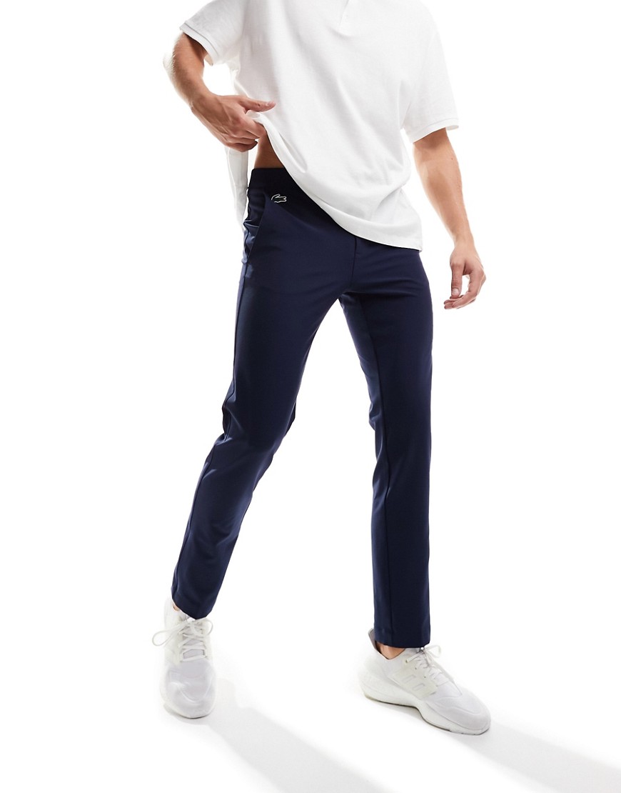 Lacoste golf essentials trousers in navy