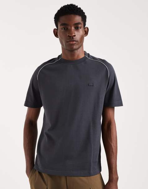 Lacoste – Grå t-shirt med passpoaler - view 1