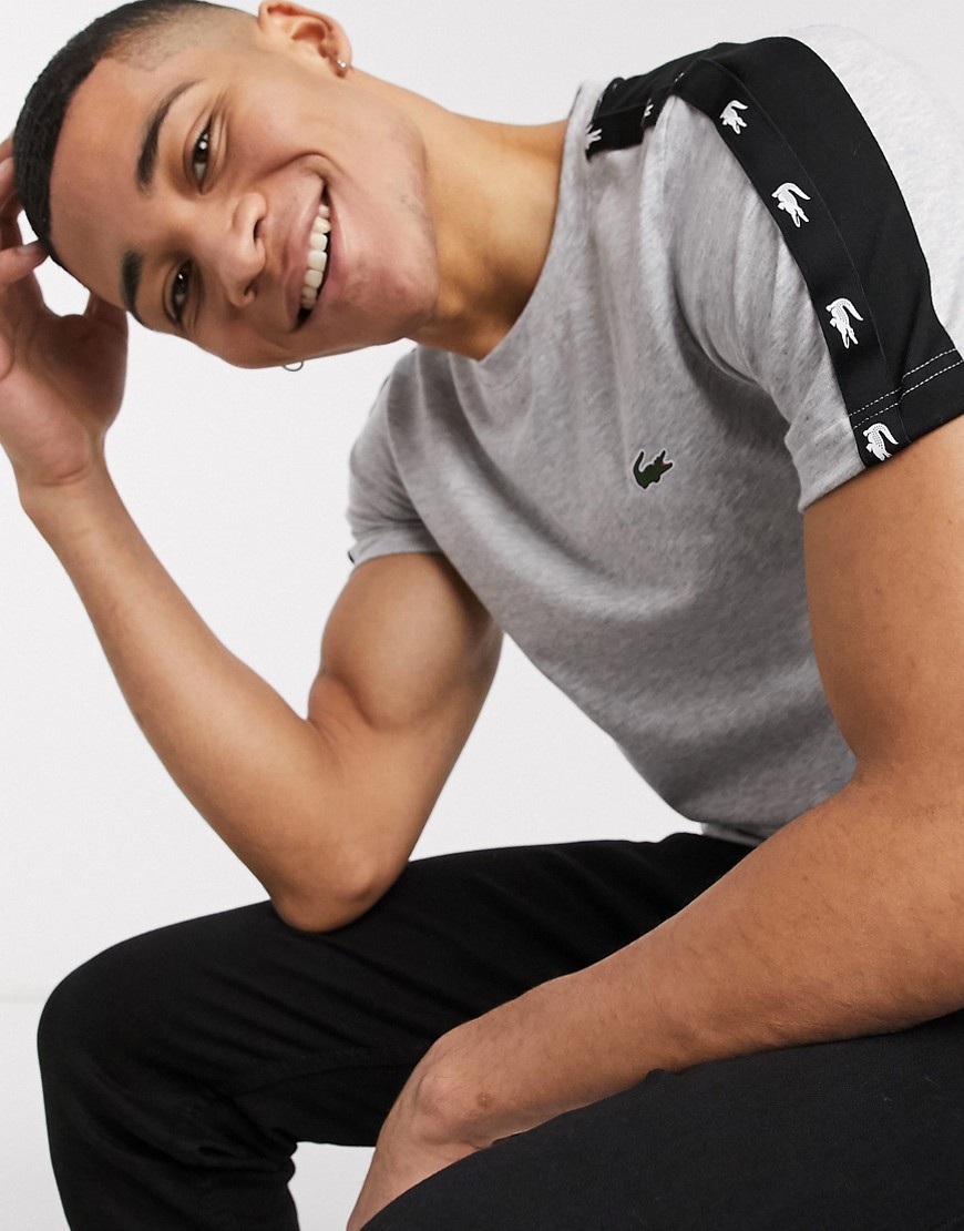 Lacoste - Grå t-shirt med skulderbånd