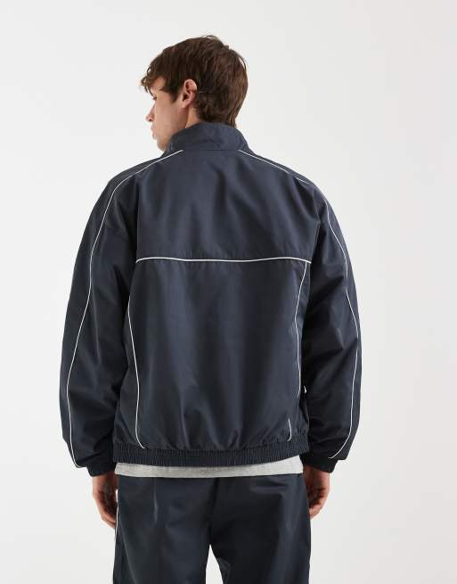 Lacoste – Grå träningsjacka med kontrastfärgade passpoaler, del av set, 3 av 5