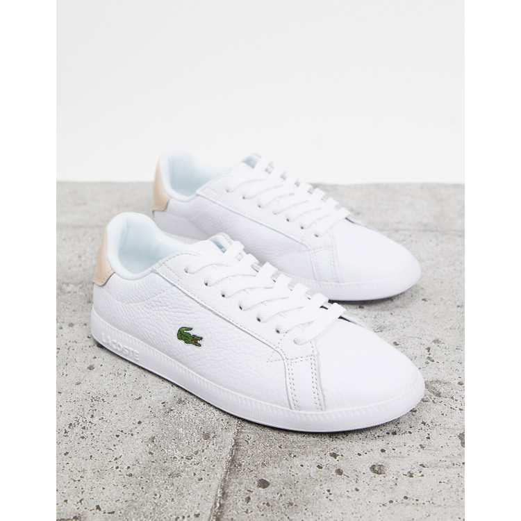 Lacoste graduate best sale trainers white