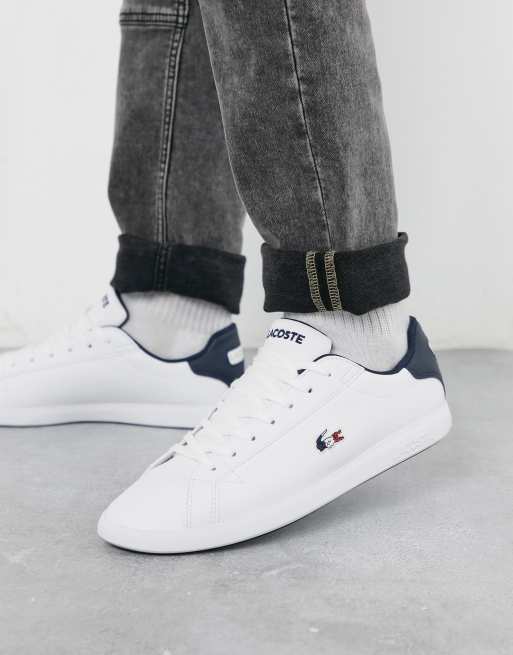 Lacoste Graduate Driekleurige sneakers in wit