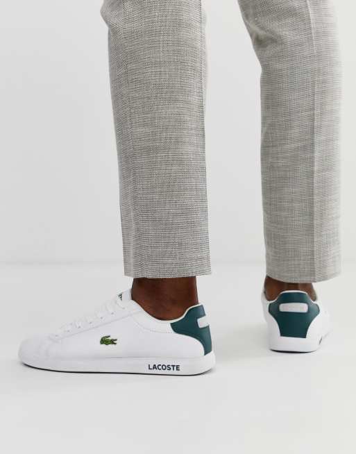 ギフトに最適☆LACOSTE メンズ GRADUATE TRI 1 レザースニーカー 愛用