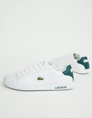 lacoste graduate white green