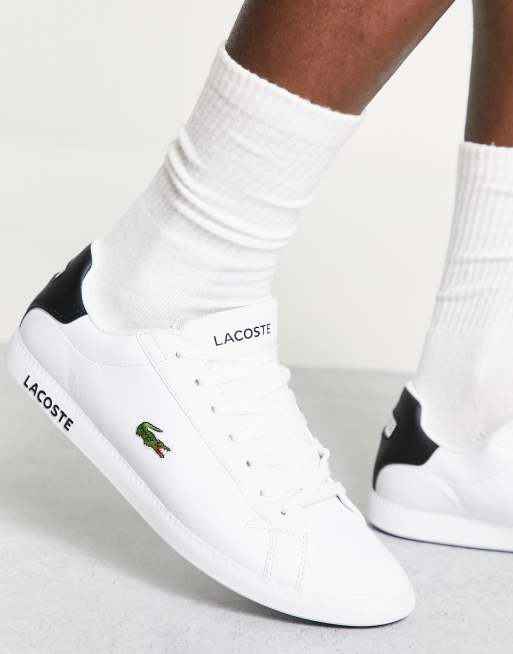 Lacoste graduate leather shop low profile sneaker