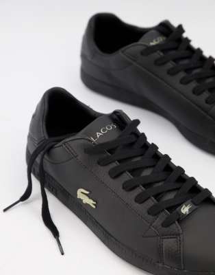 black and gold lacoste shoes